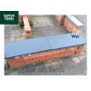 Natural Black LImestone Flat Double Brick Wall Coping Stones - 600mm x 300mm