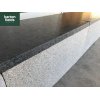 Black Copings: Natural Granite Flat Double Coping Stone in Emperor Black - 600mm x 300mm x 25mm