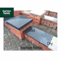 Black Copings: Natural Granite Flat Double Coping Stone in Emperor Black - 600mm x 300mm x 25mm