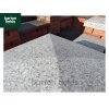Silver Pier Caps: Natural Granite 36cm x 36cm Pier Cap in Emperor Silver - for 1 1/2 Brick Pillar