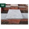 Silver Pier Caps: Natural Granite 48cm x 48cm Pier Cap in Emperor Silver - for 2 Brick Pillar