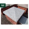 Silver Pier Caps: Natural Granite 60cm x 60cm Pier Cap in Emperor Silver - for 2 1/2 Brick Pillar