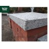 Silver Pier Caps: Natural Granite 60cm x 60cm Pier Cap in Emperor Silver - for 2 1/2 Brick Pillar