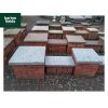 Wall Copings: Natural Granite Flat Double Coping Stone in Emperor Silver - 600mm x 300mm x 40mm