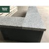 Wall Copings: Natural Granite Flat Double Coping Stone in Emperor Silver - 600mm x 300mm x 40mm