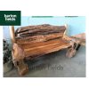 Giants Garden Bench / Seat: 1400mm Wide - Made from Reclaimed Teak