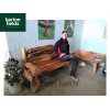 Giants Garden Bench / Seat: 1400mm Wide - Made from Reclaimed Teak