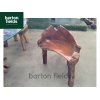 Glass Topped Root Table and Four Chair Dining / Garden Table Set - Made from Reclaimed Teak