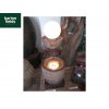 Pouring Glowing Globe Self Contained Water Feature