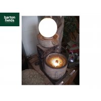 Pouring Glowing Globe Self Contained Water Feature