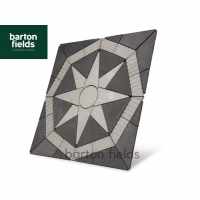 Bowland Lakeland Star Patio Paving Feature in Cumbrian Slate/Gold - 2.4mtr x 2.4mtr (5.76m2)