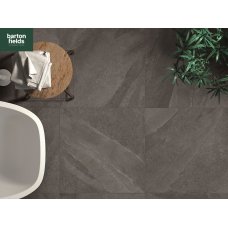Italian Ethos 600x600x20mm Porcelain Paving in Crono Black Colour - Pack 23.04m2