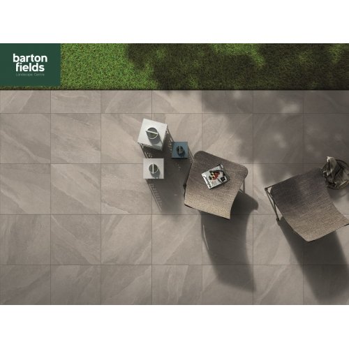 Italian Ethos 600x600x20mm Porcelain Paving in Geo Grey Colour - Pack 23.04m2