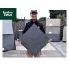 Italian Ethos 600x600x20mm Porcelain Paving in Crono Black Colour - Pack 23.04m2