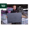 Porcelain Paving: Spanish Quartz Black 900x600x20mm Paving Tiles - Patio Pack of 18.9m2