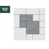 Porcelain Paving: Spanish Quartz Grey 3 Mixed Size Paving Tiles - Patio Pack of 18.36m2