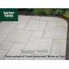 Porcelain Paving: Italian Stones Gold 3 Mixed Size Paving Tiles - Patio Pack of 20.48m2