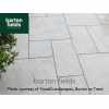 Porcelain Paving: Italian Stones Gold 3 Mixed Size Paving Tiles - Patio Pack of 20.48m2