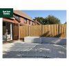 Porcelain Paving: Italian Stones Steel Grey 3 Mixed Size Paving Tiles - Patio Pack of 20.48m2