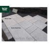 Porcelain Paving: Italian Stones Steel Grey 3 Mixed Size Paving Tiles - Patio Pack of 20.48m2