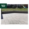 Porcelain Paving: Italian Stones Steel Grey 3 Mixed Size Paving Tiles - Patio Pack of 20.48m2
