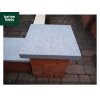 Natural Granite Flat Pier Cap in Graphite Grey - 400mm x 400mm x 40mm