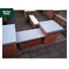 Natural Granite Flat Pier Cap in Graphite Grey - 400mm x 400mm x 40mm