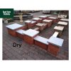 Natural Granite Flat Pier Cap in Graphite Grey - 400mm x 400mm x 40mm