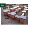 Natural Granite Flat Pier Cap in Graphite Grey - 400mm x 400mm x 40mm
