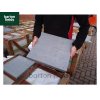Natural Granite Flat Pier Cap in Graphite Grey - 400mm x 400mm x 40mm