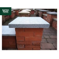 Natural Granite Flat Pier Cap in Graphite Grey - 400mm x 400mm x 40mm