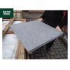 Natural Granite Flat Pier Cap in Graphite Grey - 620mm x 620mm x 40mm