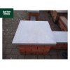 Natural Granite Flat Pier Cap in Graphite Grey - 620mm x 620mm x 40mm