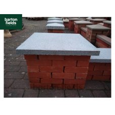 Natural Granite Flat Pier Cap in Graphite Grey - 620mm x 620mm x 40mm
