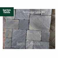 Old Grosvenor 4 Mixed Size Tumbled Sandstone Cobble Setts :  Pack (10.71m2)