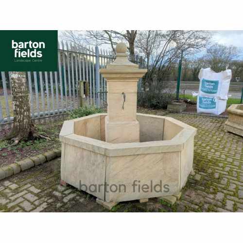 Natural Sandstone Fountain - French Abbey Style: 1.9mtr Diameter