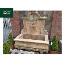 Natural Limestone Wall Fountain - French Limousin: 1400x800x1500mm (WxLxH)