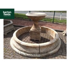 Natural Limestone Fountain - French Paris Design: 2.6mtr Diameter