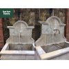 Natural Limestone Wall Fountain - French Limousin: 1400x800x1500mm (WxLxH)