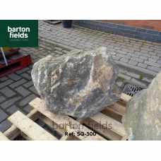 Natural Silver Quartz Stone Monolith - 520mm High Pre-Drilled Water Feature - Ref: SQ-300
