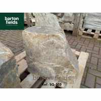 Natural Silver Quartz Stone Monolith - 440mm High Pre-Drilled Water Feature - Ref: SQ-303