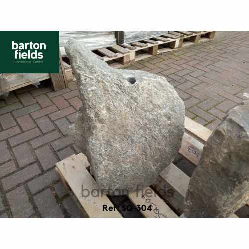 Natural Silver Quartz Stone Monolith - 590mm High Pre-Drilled Water Feature - Ref: SQ-304