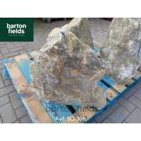 Natural Silver Quartz Stone Monolith - 500mm High Pre-Drilled Water Feature - Ref: SQ-306