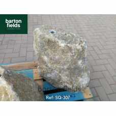 Natural Silver Quartz Stone Monolith - 520mm High Pre-Drilled Water Feature - Ref: SQ-307