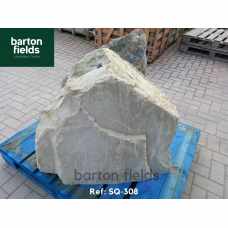 Natural Silver Quartz Stone Monolith - 730mm High Pre-Drilled Water Feature - Ref: SQ-308