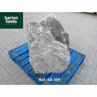 Natural Silver Quartz Stone Monolith - 700mm High Pre-Drilled Water Feature - Ref: SQ-309