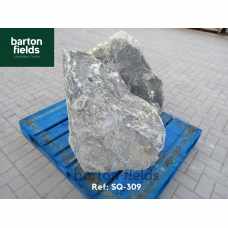 Natural Silver Quartz Stone Monolith - 700mm High Pre-Drilled Water Feature - Ref: SQ-309