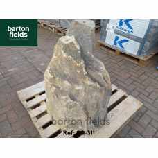 Natural Silver Quartz Stone Monolith - 840mm High Pre-Drilled Water Feature - Ref: SQ-311