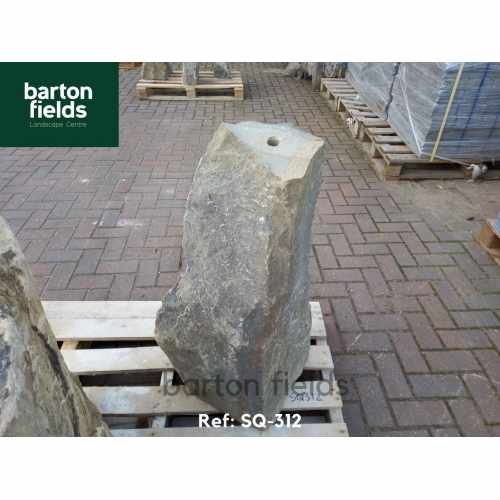 Natural Silver Quartz Stone Monolith - 800mm High Pre-Drilled Water Feature - Ref: SQ-312