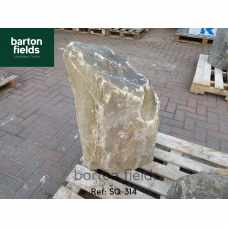 Natural Silver Quartz Stone Monolith - 750mm High Pre-Drilled Water Feature - Ref: SQ-314